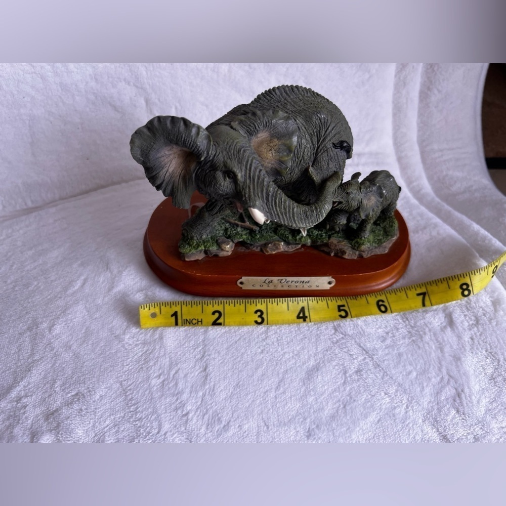 La Verona Collection Elephant With Baby Figurines Elephant babyelephant statue - Picture 7 of 16